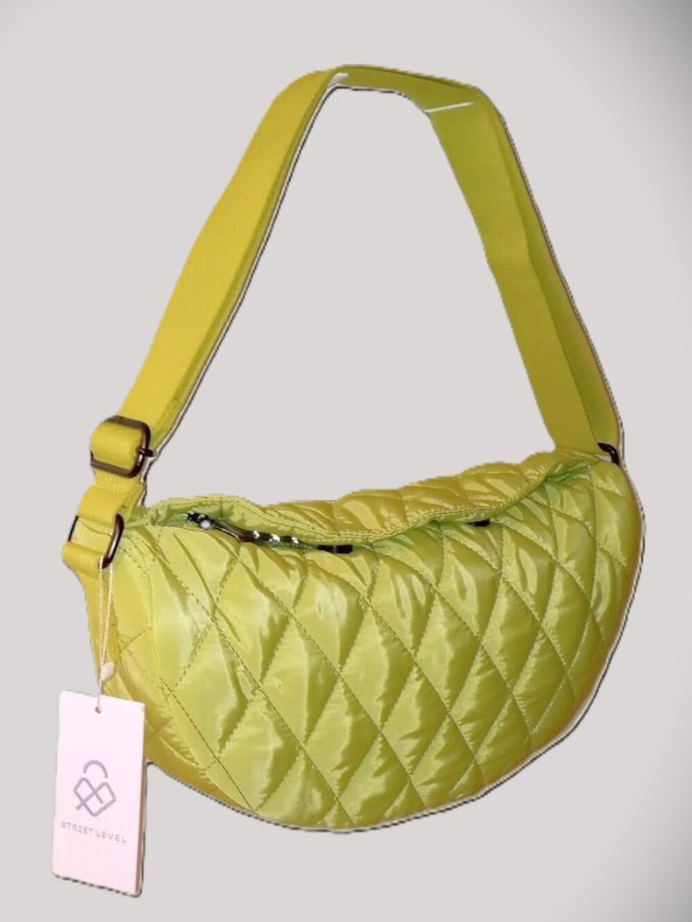 Street Level Citron Crossbody Shoulder Bag